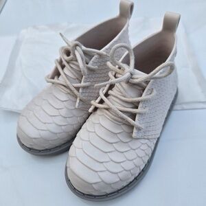 Mini Melissa x Baja East Mini Python Booties in white size 9